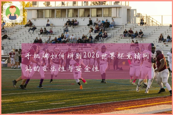 手机端如何辨别2026世界杯竞猜网站的合法性与安全性