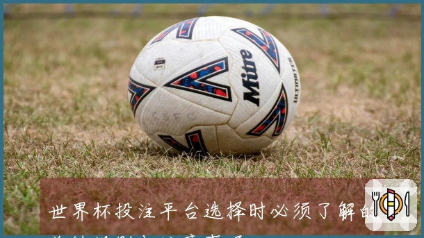 世界杯投注平台选择时必须了解的关键规则与注意事项